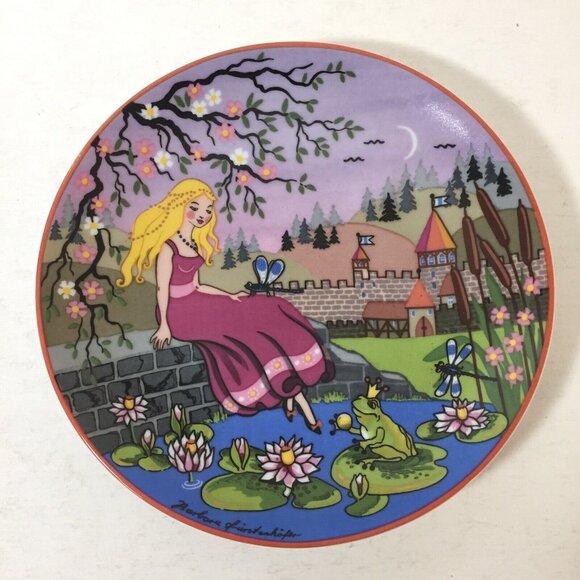 The Frog Prince West Germany Collector Plate Barbara Furstenhofer Froschkonig - Picture 1 of 3